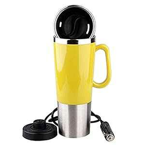 Aimeio 450 ~bg^fMXeX|gx}OԂ̃Jbv[dtԕ}OdCPgԗ@r DC12V MJbv Aimeio 450ml Vacuum Insulated Stainless Steel Travel Mug Car Cup with Charg
