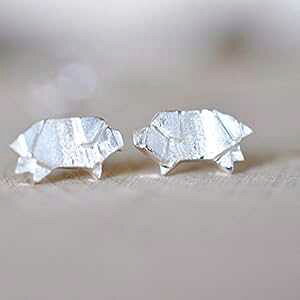 Origami Pig �C�������O (�X�^�[�����O�V���o�[ 925)�AJamber Jewels Origami Pig Earrings in Sterling Silver 925, Jamber Jewels