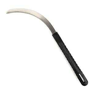 KEYI uVNAAYf|u[hCgZ[VAvdl̑uVc[ - ̕svȖG菜̂ɍœK KEYI Brush Clearing Sickle,Carbon Steel Blade Light Serration,Professional Grass B