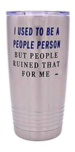 ʔȐl̐l 20 IXBgx^u[ }OJbv Wt ^fM i Mtg Rogue River Tactical Funny Sarcastic People Person 20 Oz. Travel Tumbler Mug Cup w/Lid Vacuum Insulated Work Gift