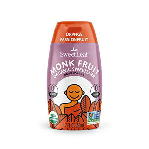 SweetLeaf Organic Monk Fruit Liquid, Water Enhancer, Orange Passionfruit, 1.7 Oz