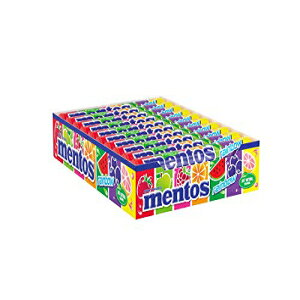 Perfetti Mentos Chewy Candy Roll, Rainbow, 1.32 Ounce (Pack of 20)