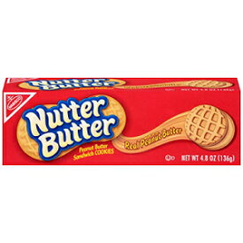 Nutter Butter Peanut Butter Sandwich Cookies, 4.8 Ounce (Pack of 12)