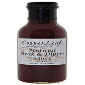 CopperLeaf Gourmet Foods INC. CopperLeaf Gourmet Midwest Steak & Dippin Sauce | Handcrafted with Tomato Sauce and Bell Peppers | All Natural and Fresh Ingredients - 14 oz Bottle (396 g)
