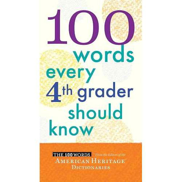 小学 4 年生が知っておくべき 100 の単語 Collins paperback Book, 100 Words Every Fourth Grader Should Know
