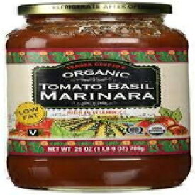 Trader Giatto's オーガニック トマト バジル マリナラ ソース 25 オンス (2 ケース) Trader Giatto's Organic Tomato Basil Marinara Sauce 25 oz (Case of 2)
