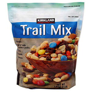 Kirkland Signature Signature Trail Mix, Peanuts, M and M Candies, Raisins, Almonds and Cashews, 4 Pound (3 Pack)