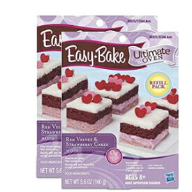 Easy Bake リフィル レッドベルベット & ストロベリー ケーキ リフィル - 2 パック - 合計 11.2 オンス Easy Bake Refill Red Velvet & Strawberry Cakes Refill - 2 Pack - 11.2 oz Total
