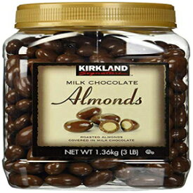 カークランド シグネチャー HTGFD ミルク チョコレート ロースト アーモンド、2 パック 48 オンス Kirkland Signature HTGFD Milk Chocolate Roasted Almonds, 2 Pack 48 Ounce