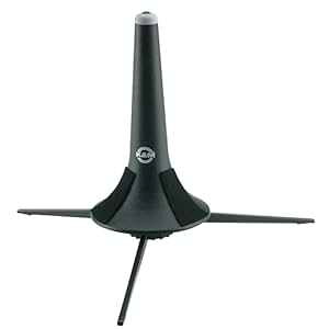 K&M K nig & Meyer 15210.000.55 Trumpet In-Bell 3 Leg Stand Stable Secure Base Padded Peg Lightweight Compact Easy To Transport German Made Black