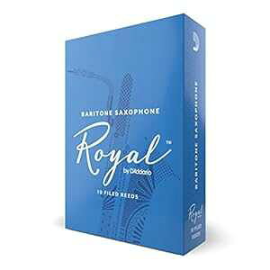 Rico D'Addario Woodwinds - Royal Baritone Saxophone Reeds - Baritone Sax Reeds with Strong Spine - Great for Classical or Jazz - Strength 3.0