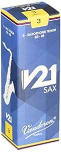 Vandoren SR823 Tenor Saxophone V21 Reeds Strength 3; Box of 5