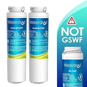 Waterdrop ①ɗptB^[AGE MSWFA101820AA101821BA101821-B ƌ݊AAhoXgA2 pbN (pbP[W͈قȂꍇ܂) Waterdrop Refrigerator Water Filter, Compatible with GE MSWF, 1018