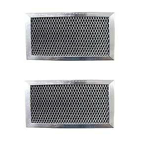 Duraflow Filtration Replacement Carbon Filters compatible with GE: WB02X10776, W10190762, JX81C Whirlpool: 8183916, W10190762 Maytag: W10190762- 4-13/16 x 7-5/8 x 3/8" (2-Pack)