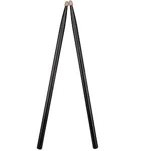 hXeBbN 5A hXeBbN NVbN ubN Ebh`bv hXeBbN (ubN hXeBbN) WOGOD Drum Sticks 5A Drumsticks Classic Black Wood Tip Drumsticks (Black Drum Sticks)