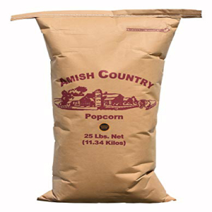 Amish Country Popcorn | 25 lb Bag | Mushroom Popcorn Kernels | Old Fashioned with Recipe Guide (Mushroom - 25 lb Bag)のサムネイル