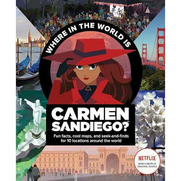 Clarion paperback Book, Where in the World Is Carmen Sandiego?: With Fun Facts, Cool Maps, and Seek and Finds for 10 Locations Around the World