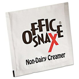 Office Snax 計量済み 1 回分パック、粉末非乳製品クリーマー Office Snax Premeasured Single-Serve Packets, Powder Non-Dairy Creamer