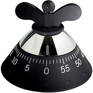 Alessi B �L�b�`���^�C�}�[ �u���b�N Alessi A09 B Kitchen Timer - Kitchen Timer in thermoplastic Resin, Black. Mechanical Movement.
