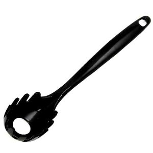 Chef Craft Basic Melamine Spaghetti/Pasta Fork, 11 inch, Black