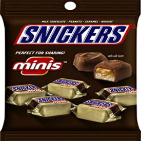 SNICKERS ミニサイズ チョコレート キャンディバー 4.4 オンス バッグ (12 個パック) SNICKERS Minis Size Chocolate Candy Bars 4.4-Ounce Bag (Pack of 12)