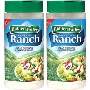 ヒドゥンバレーオリジナルランチシーズニングとサラダドレッシングミックス、8オンスのキャニスター2個（合計16オンス） Hidden Valley  Original Ranch Seasoning and Salad Dressing Mix, Two 8 Ounce Canisters (16 