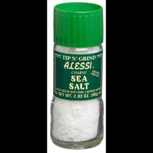 Alessi �e�C���A2.83 �I���X �O���C���_�[ (6 �p�b�N) Alessi Coarse Sea Salt, 2.83-Ounce Grinders (Pack of 6)