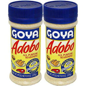 S Ah{ V[YjO ybp[Ȃ 8IX \ - V s^ (2) Goya Adobo Seasoning Without Pepper 8oz All Purpose Seasoning - Sin Pimenta (2 units)