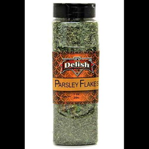Its Delish ̊pZ t[N ? 傫ȕr ? Hiۑ ? č񂾂̂ŁAɍœK It's Delish Dried Parsley Flakes by Its Delish Large Jar Long Term Food Storage - Dried and Chopped, Best for S