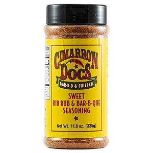 Cimarron Docs �X�C�[�g���u���u & �o�[�x�L���[�V�[�Y�j���O (12 �I���X) Cimarron Docs Sweet Rib Rub & Bar-B-Que Seasoning (12 Ounce)