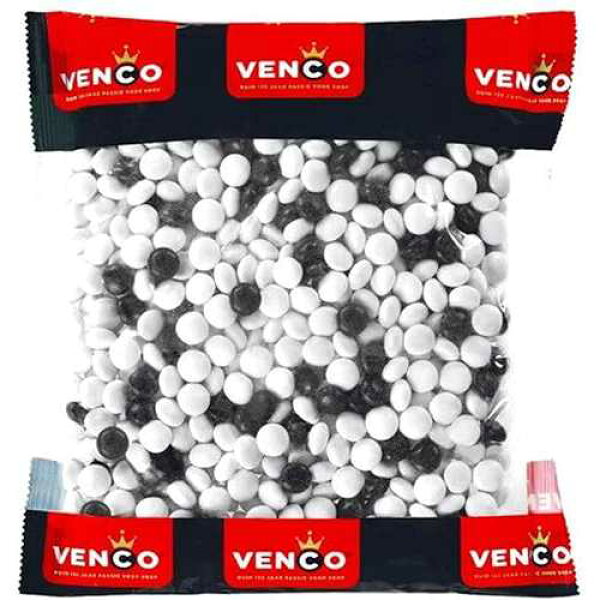 Cloetta Venco Black & White (Zwart Witjes) 2.2 Lb Bag
