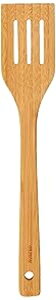 Norpro �| 12 �C���` �X���b�g�t���X�p�`���� Norpro Bamboo 12-Inch Slotted Spatula