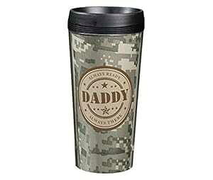 �����A�����[�Y�L�O�i���ʃg���x���}�O�A�~���^���[�_�f�B�A16�I���X Lillian Rose Keepsake Camouflage Travel Mug, Military Daddy, 16 Ounce