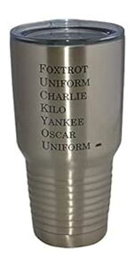ʔ Foxtrot R [W 30 IX gx ^u[ }OJbv Wt ^fM zbg܂̓R[h ~^[ xe Mtg Rogue River Tactical Funny Foxtrot Military Acronym Large 30o