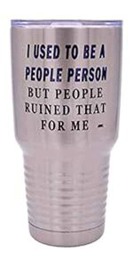 ʔȐl̐l 30 IXBgx^u[ }OJbv Wt ^fM i Mtg Rogue River Tactical Funny Sarcastic People Person 30 Oz. Travel Tumbler Mug Cup w/Lid Vacuum Insulated Work Gift