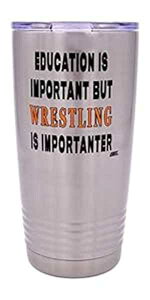 t@j[ XO 20 IX gx^u[ }OJbv Wt  dvȃX[ MtgACfA Rogue River Tactical Funny Wrestling 20 Oz. Travel Tumbler Mug Cup w/Lid Education Important Wrestler Gift Id