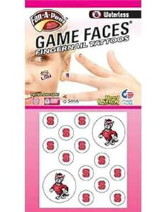 Fan A peel North Carolina Waterless Peel & Stick Temporary Fingernail Tattoos 12 Fingernail Tattoos & 2 Spirit Tattoos