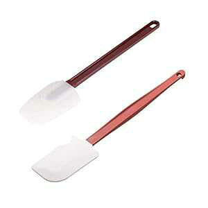 ϔMVRXv[XN[p[pvtFbViXp`A2ZbgA(16.5C`) PARTYON High Heat Resistant Silicone Spoon Scraper Professional Spatula for Cooking, Set of 2, (16.5'')