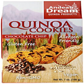 Andean Dream チョコレートチップキノアクッキー、グルテンフリー、7オンス Andean Dream Chocolate Chip Quinoa Cookies, Gluten Free, 7 oz