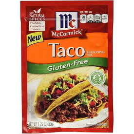 マコーミック グルテンフリー タコス シーズニング ミックス (4 個パック) 1.25 オンス パケット McCormick Taco, Gluten Free, 1.25 OZ