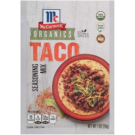McCormick Organics タコスシーズニングミックス、1オンス McCormick Organics Taco Seasoning Mix, 1 oz (Pack of 12)