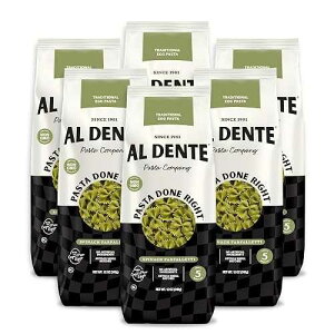 �A���f���e�ق���񑐃t�@���t�@���b�e�B�A14�I���X(6�p�b�N) Al Dente Spinach Farfalletti All-Natural, Hand-Crafted Spinach Egg Pasta. Traditional Pasta Noodles Made With Cage-Free Eggs & Durum Wheat, Great for Soups, Stews,