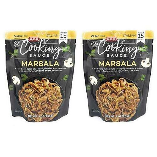 H-E-B HEB Cooking Sauce Mixes - 2 packages (Marsala 9oz)