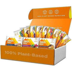 PROBAR MEAL Bar - Plant Based Meal Replacement Bar with Whole Food Ingredients, Oats, Nuts & Seeds, Vegan, Gluten Free, Non-GMO Bar for Breakfast & On-the-Go Energy (12 Flavor Variety Pack), Flavors May Vary