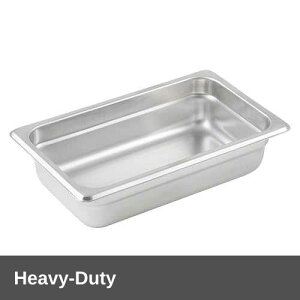 Winco �z�e���p�� 1/4�T�C�Y �[��65mm 24�Q�[�W Winco Anti-Jam Steam Pan, 1/4 by 2-1/2-Inch, 24-Gauge
