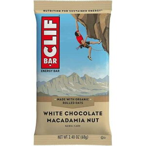 Clif Bar �N���t�o�[ �z���C�g�`���R���[�g�}�J�_�~�A 12 �p�b�N �t���[�T�C�Y Clif Bar Clifbar 12 Pack White Chocolate Macadamia, One Size