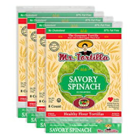 Mr. Tortilla Savory Spinach Tortillas - Fresh Soft