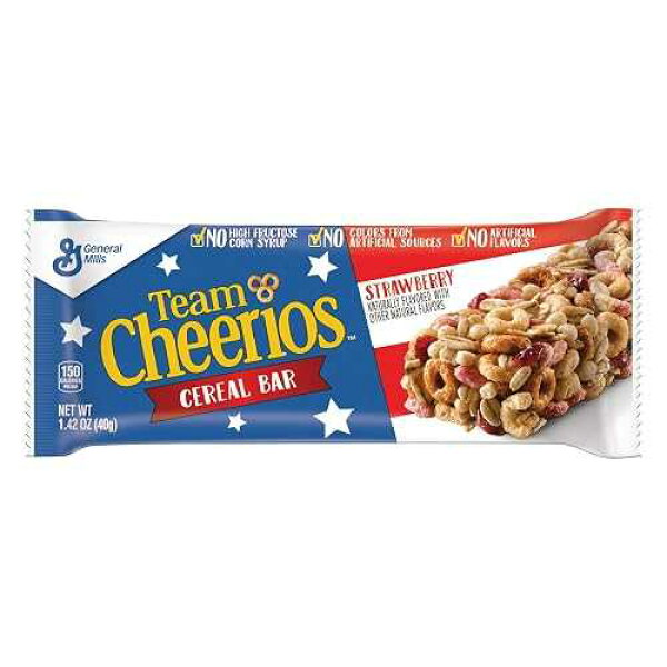 Cheerios Cereal Bar, Strawberry, 1.42 Oz (Pack of 96)
