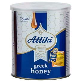 アティキ純正ギリシャハチミツ、タイム・野生花・ハーブ入り、ベーキング、料理、レモネード、紅茶に最適、16.58オンス(470g)、ボトル Attiki Greek Honey - #1 Honey in Greece, 16.5 oz squeeze bottle