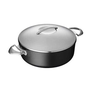 SCANPAN �v���t�F�b�V���i�� 4.5 �N�H�[�g ���[�\�[�X�|�b�g �W�t�� - �g���₷���m���X�e�B�b�N������� - �H��􂢋@�A���������A�I�[�u���Ή� - �f���}�[�N�� Scanpan Professional 4 1/2 qt Nonstick 